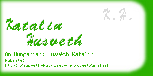katalin husveth business card