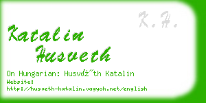 katalin husveth business card